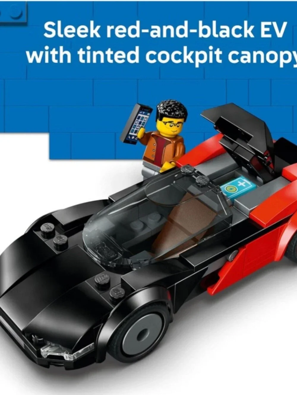 Lego City EV Supercar - Black & Red NWT Ages 5+ 109 PCS